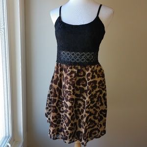 Black & Leopard Dress